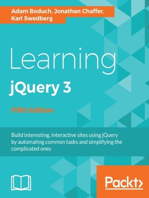 cover image of Learning jQuery 3
